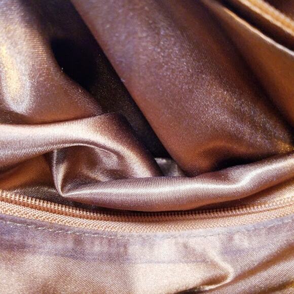 Sabina woven leather fold over clutch brown - Picture 7 of 9